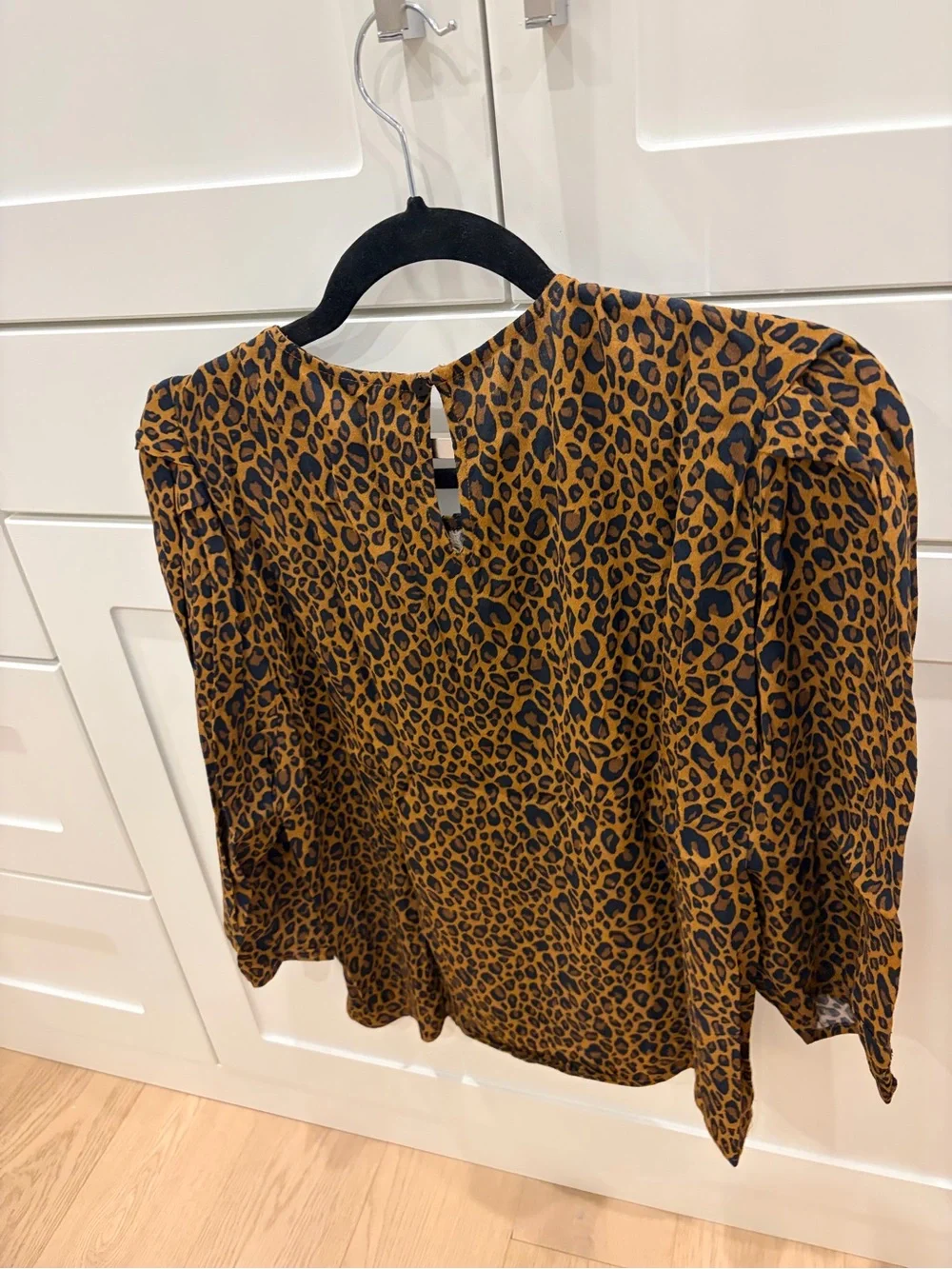Zara Leopard Print Brown and Black Blouse - Picture 4 of 4